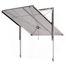 Canopy type garage door with pivot action