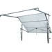 Horizontal retractable garage door with tracks